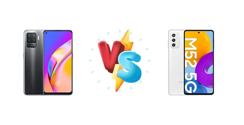 Oppo F19 Pro vs Samsung Galaxy M52 5G