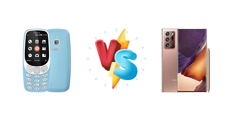Nokia 3310 4G vs Note20 Ultra: Epic Phone Showdown