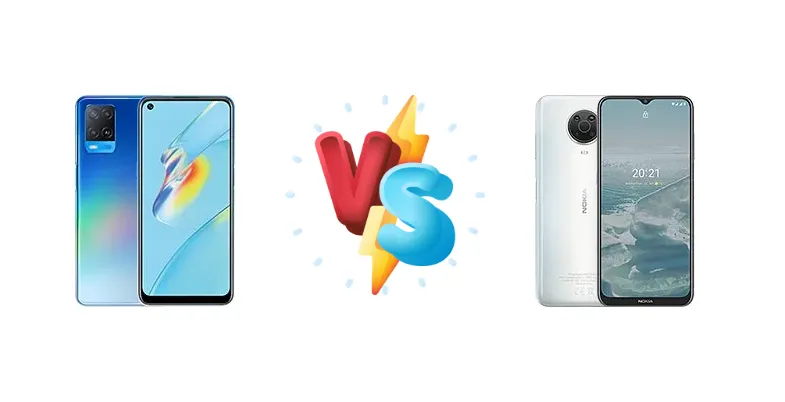 Oppo A54 vs Nokia G20