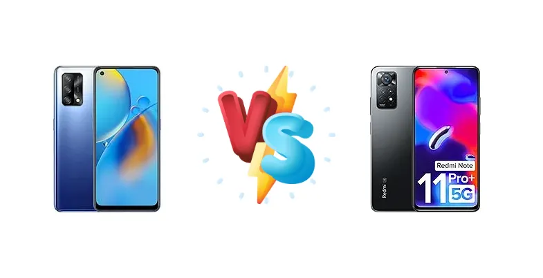 Oppo F19 vs Xiaomi Redmi Note 11 Pro+ 5G (India)