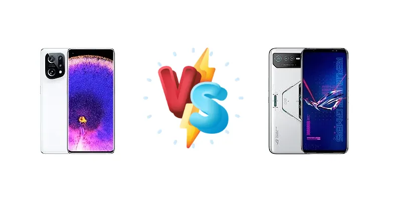 Gaming Power vs. Refined Elegance: Asus ROG Phone 6 Pro vs. Oppo Find X5