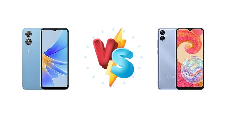 Oppo A17 vs Samsung Galaxy A04e