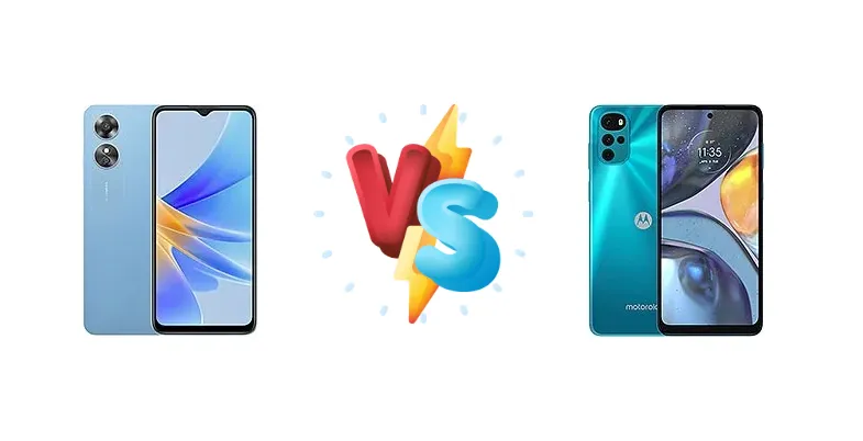 Oppo A17 vs Motorola Moto G22