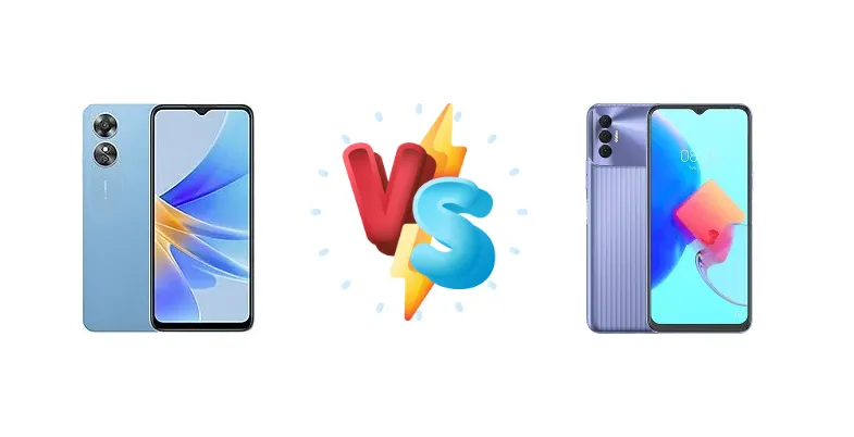 Oppo A17 vs Tecno Spark 9T (India)