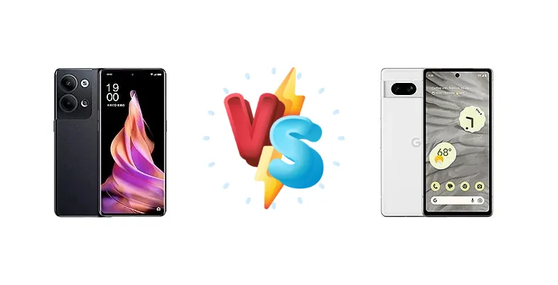 Oppo Reno9 vs Google Pixel 7a