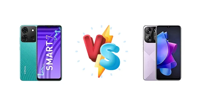 Infinix Smart 7 vs Tecno Pop 7 Pro: Budget Phone Showdown