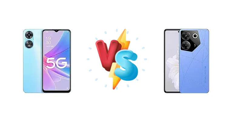 Oppo A58x vs Tecno Camon 20s Pro 5G