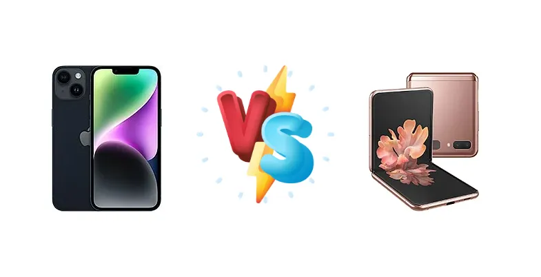 Apple iPhone 14 vs Samsung Galaxy Z Flip 5G