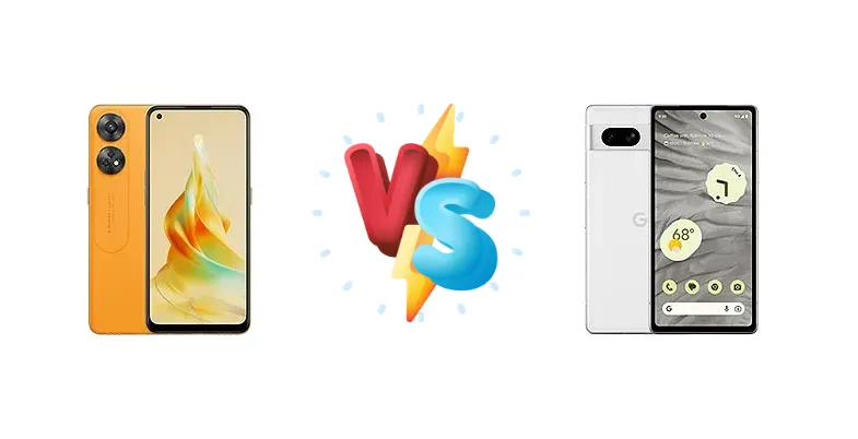Oppo Reno8 T vs Google Pixel 7a