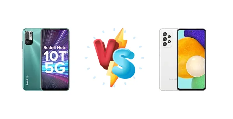 Xiaomi Redmi Note 10T 5G vs Samsung Galaxy A52 5G