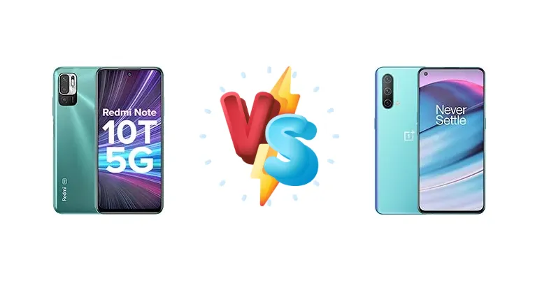 Xiaomi Redmi Note 10T 5G vs OnePlus Nord CE 5G