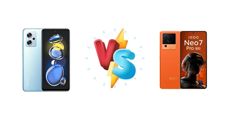 Xiaomi Redmi Note 11T Pro vs vivo iQOO Neo 7 Pro