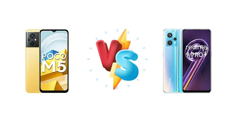 Xiaomi Poco M5 (India) vs Realme 9 Pro+