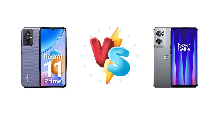 Xiaomi Redmi 11 Prime vs OnePlus Nord CE 2 5G