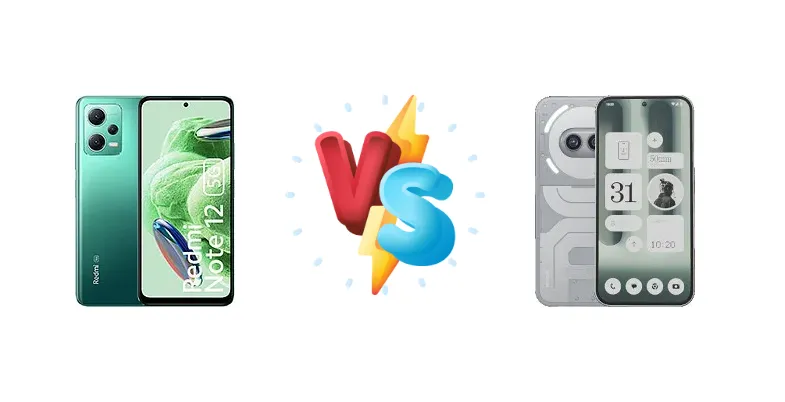 Xiaomi Redmi Note 12 vs Nothing Phone (2a) Plus