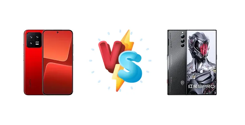 Xiaomi 13 vs ZTE nubia RedMagic 8 Pro