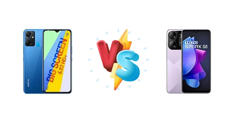 Infinix Smart 6 Plus (India) vs Tecno Spark Go 2023