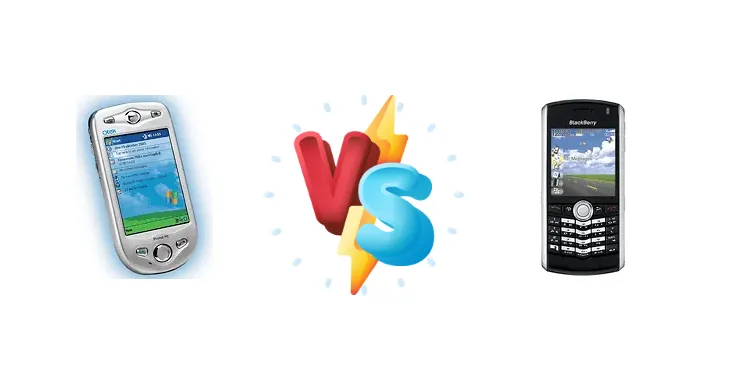 Qtek 2020 vs BlackBerry Pearl 8100