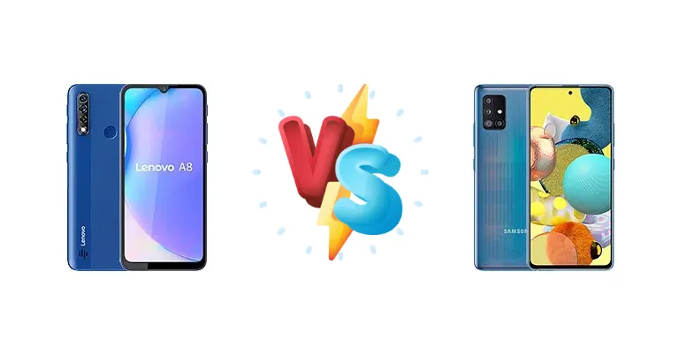 Lenovo A8 2020 vs Samsung Galaxy A51 5G UW