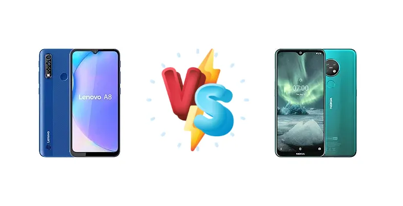 Lenovo A8 2020 vs Nokia 7.2
