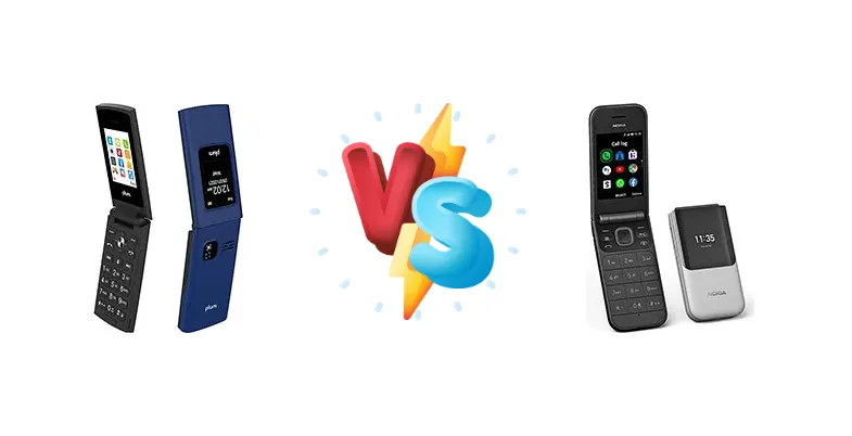 Plum Flipper LTE vs Nokia 2720 Flip