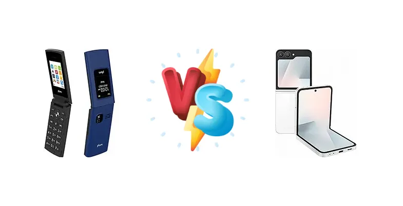 Plum Flipper LTE vs Samsung Galaxy Z Flip7 FE