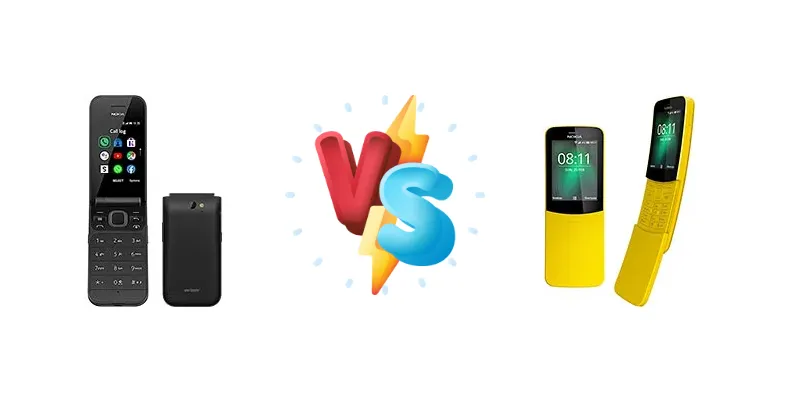 Nokia 2720 V Flip vs Nokia 8110 4G