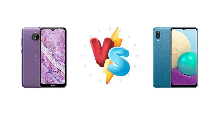 Nokia C10 vs Samsung Galaxy A02