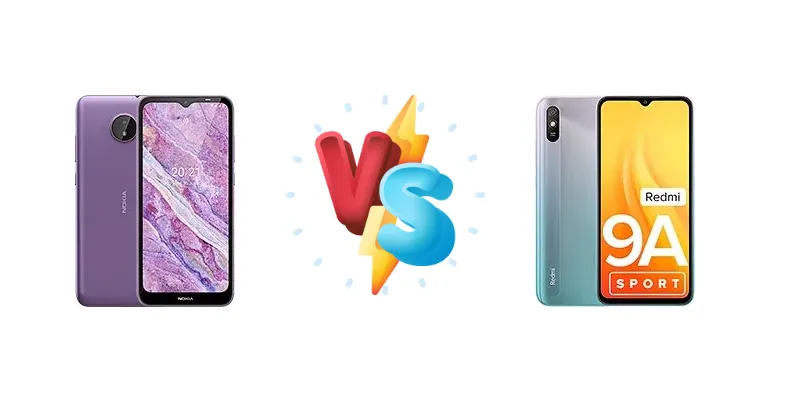 Nokia C10 vs Xiaomi Redmi 9A Sport