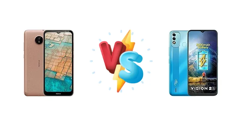 Nokia C20 vs itel Vision 2S