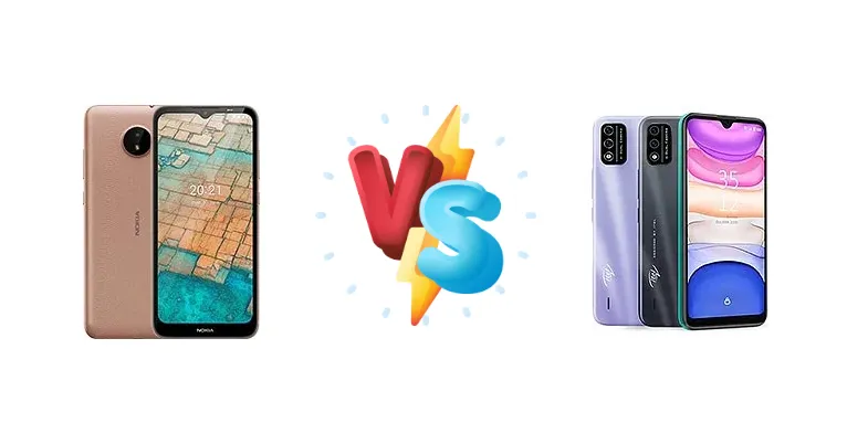 Nokia C20 vs itel A48