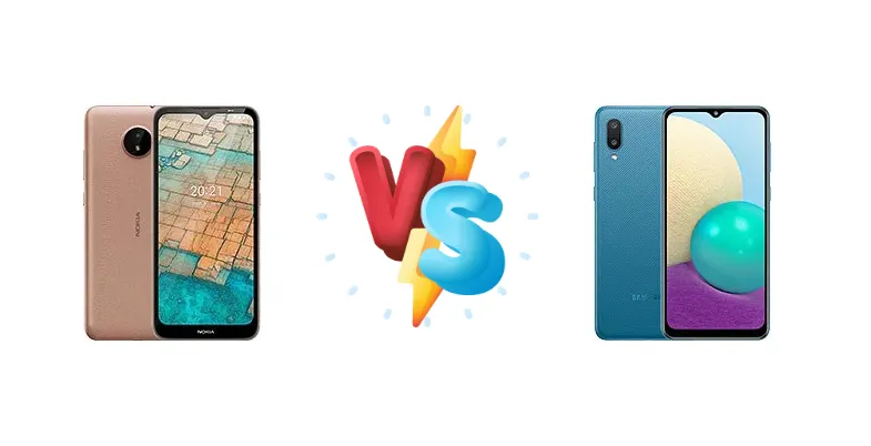 Nokia C20 vs Samsung Galaxy A02
