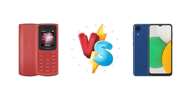 Nokia 105 4G vs Samsung Galaxy A03 Core