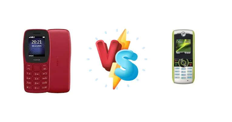 Nokia 105+ (2022) vs Motorola W233 Renew