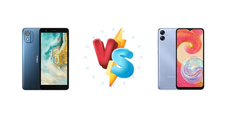 Nokia C02 vs Samsung Galaxy A04e