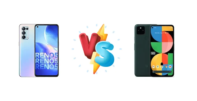 Oppo Reno5 4G vs Google Pixel 5a 5G