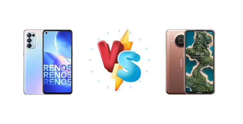 Oppo Reno5 4G vs Nokia X20