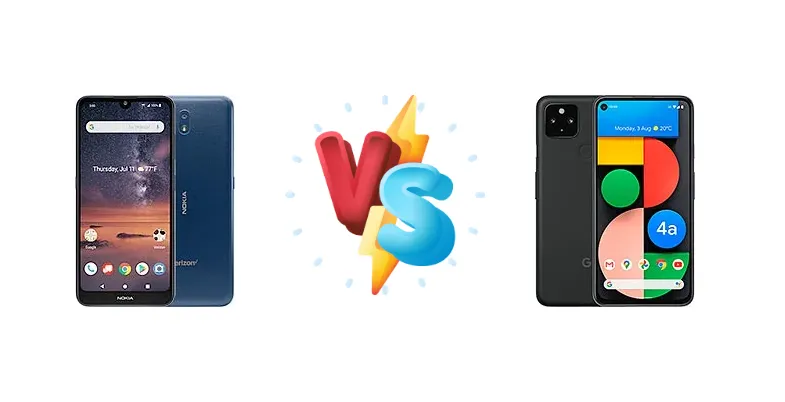 Nokia 3 V vs Google Pixel 4a 5G