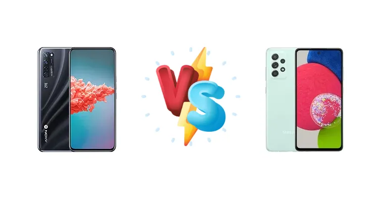 ZTE Axon 20 4G vs Samsung Galaxy A52s 5G