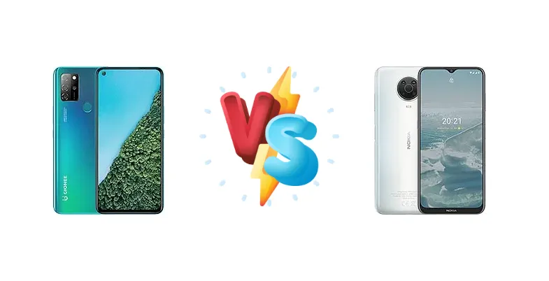 Gionee M12 vs Nokia G20