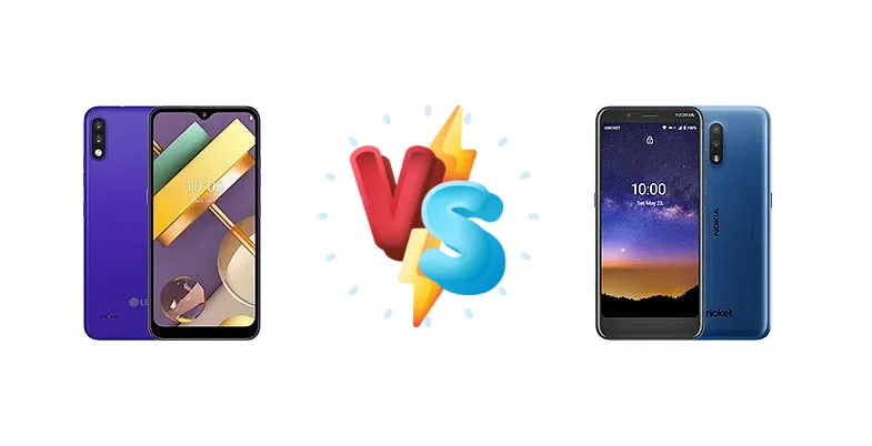 LG K22 vs Nokia C2 Tava
