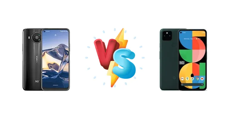 Nokia 8 V 5G UW vs Google Pixel 5a 5G