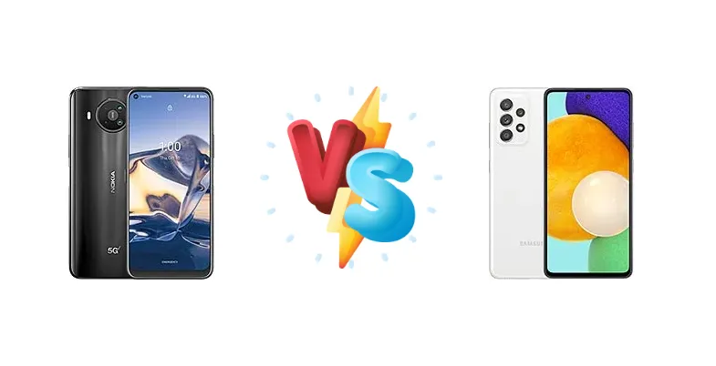 Nokia 8 V 5G UW vs Samsung Galaxy A52 5G
