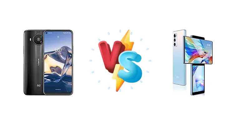 Nokia 8 V 5G UW vs LG Wing 5G