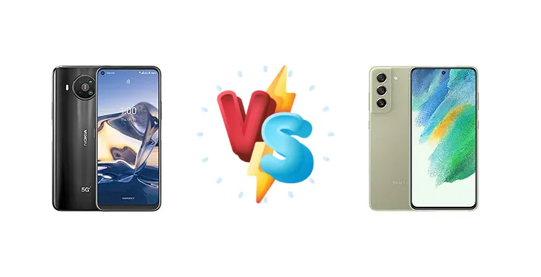 Nokia 8 V 5G UW vs Samsung Galaxy S21 FE 5G
