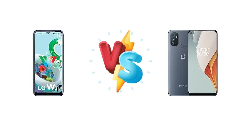LG W31 vs OnePlus Nord N100