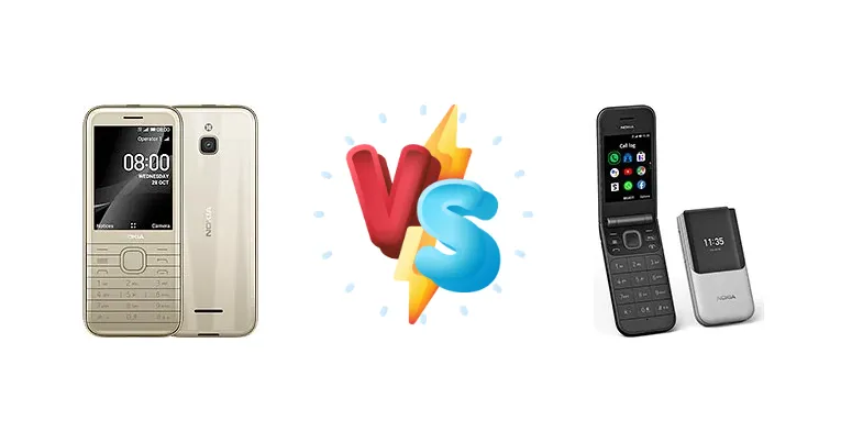 Nokia 8000 4G vs Nokia 2720 Flip