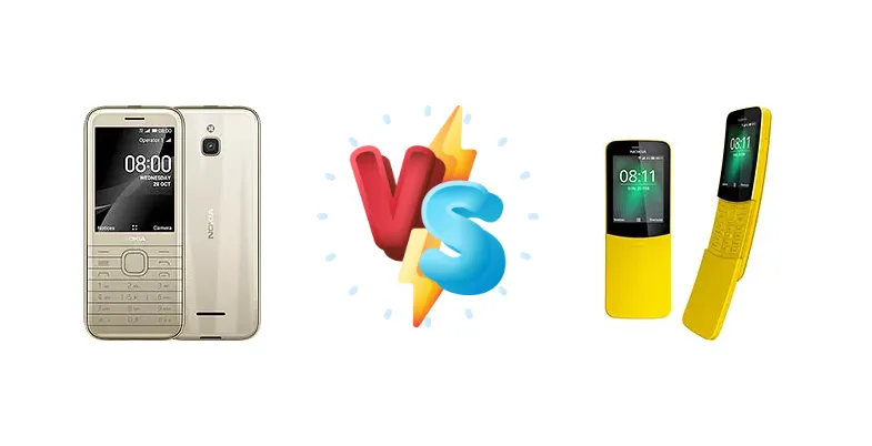 Nokia 8000 4G vs Nokia 8110 4G