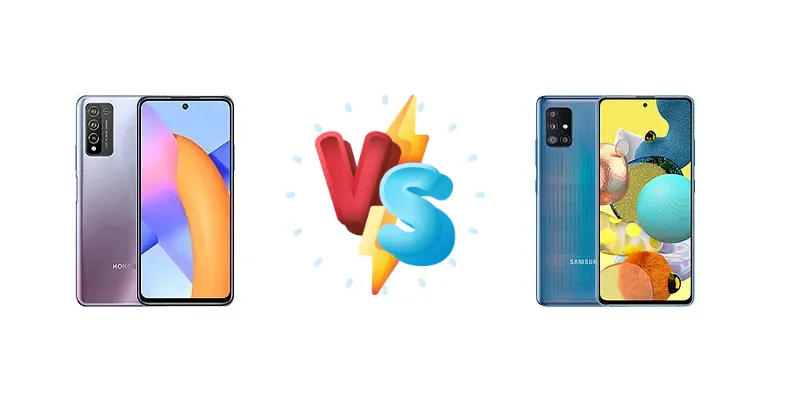 Honor 10X Lite vs Samsung Galaxy A51 5G UW
