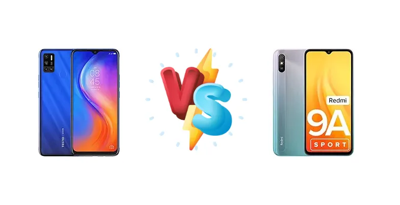 Tecno Spark 6 Air vs Xiaomi Redmi 9A Sport